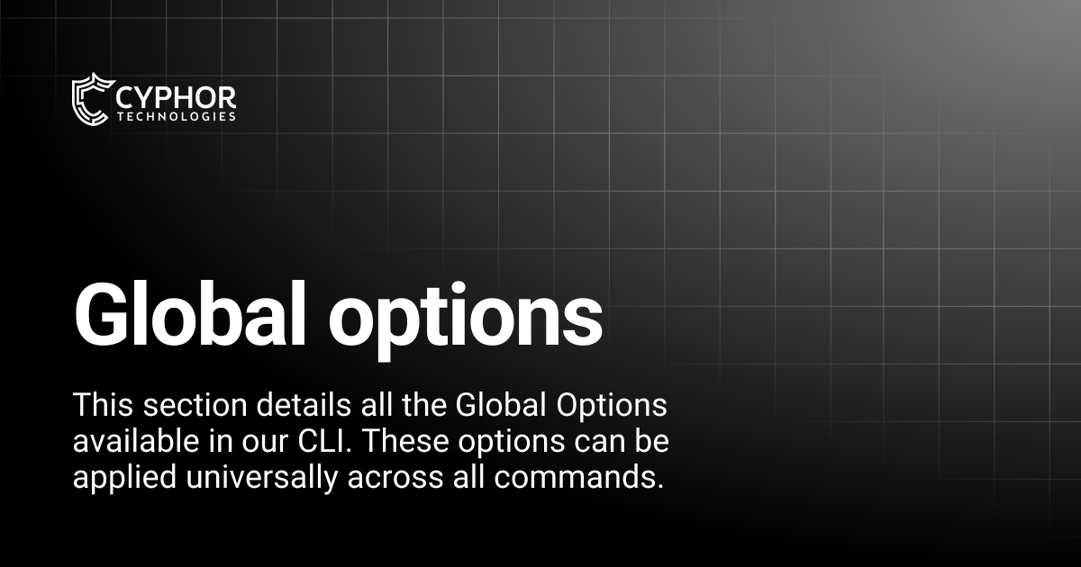 Global options | Cyphor
